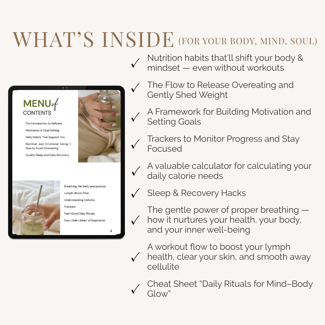 Self Care Ebook | Wellness, Nutrition Guide | Goal Setting, Habit Tracker, Weight Loss and Stress Relief | Hack your body|Digital PDF Course